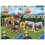 Puzzle si Joc Memory Pompierul Sam, 25/36/49 Piese Ravensburger - 1